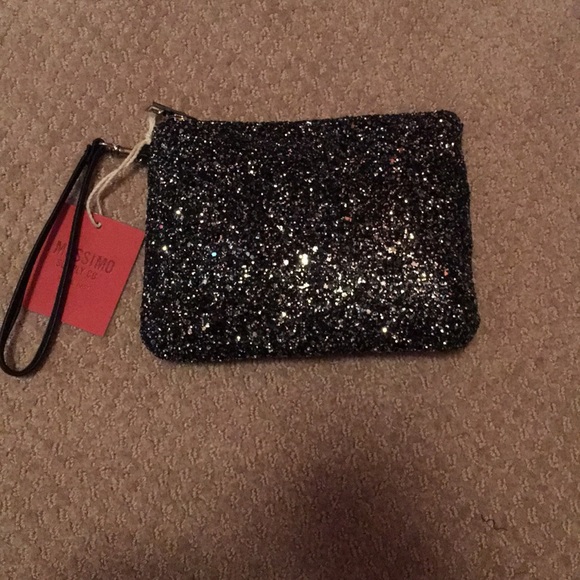 Mossimo Supply Co. Handbags - Glitter zipper cosmetic bag